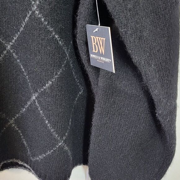 Bowen & Wright Men's 100% Wool Black Sweater - Picture 6 of 10